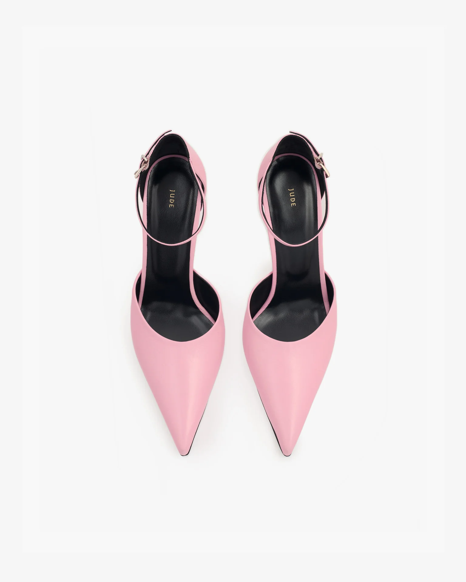 court pump in pink leather - Image 3