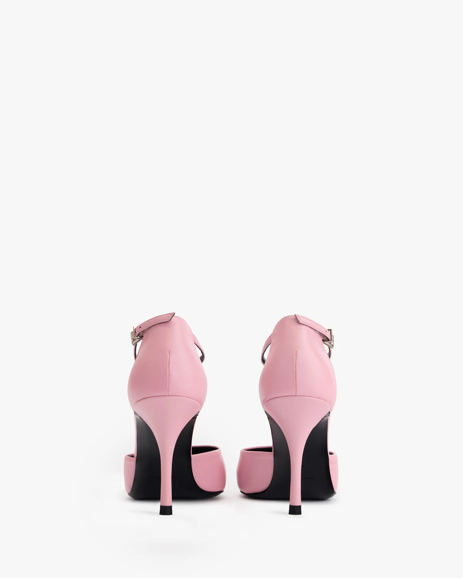 court pump in pink leather - Image 4