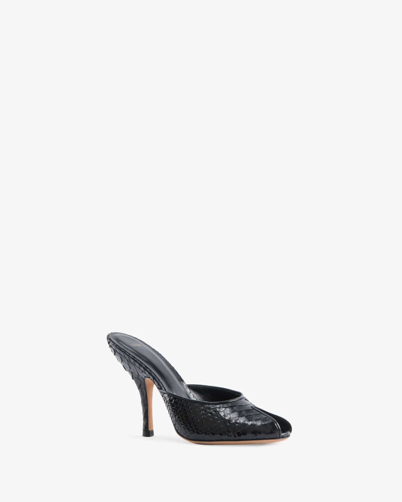 Date Mule Black Python Leather - Image 3