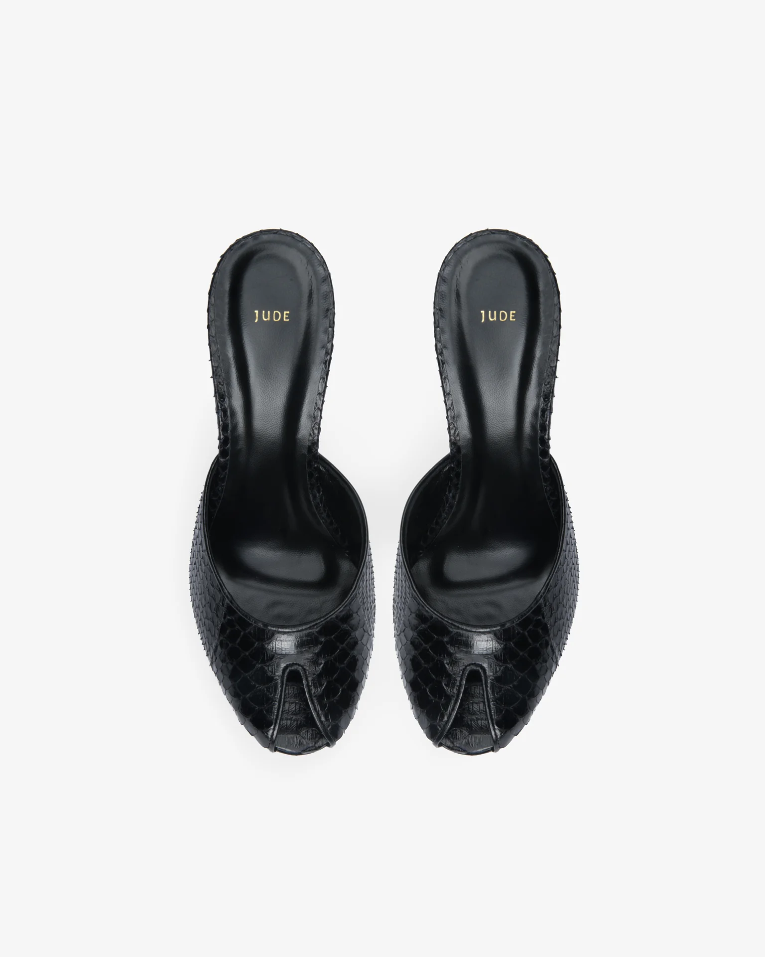 Date Mule Black Python Leather - Image 4