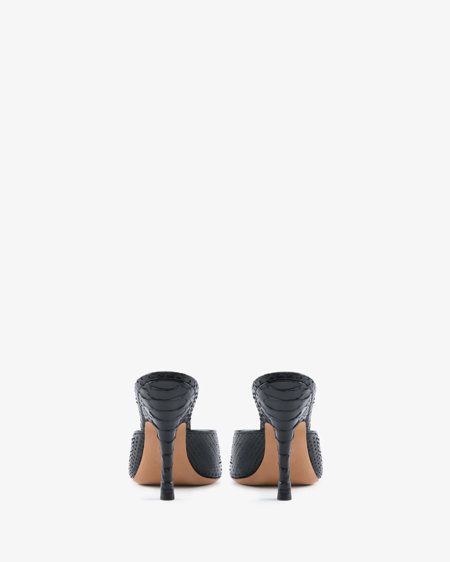 Date Mule Black Python Leather - Image 5