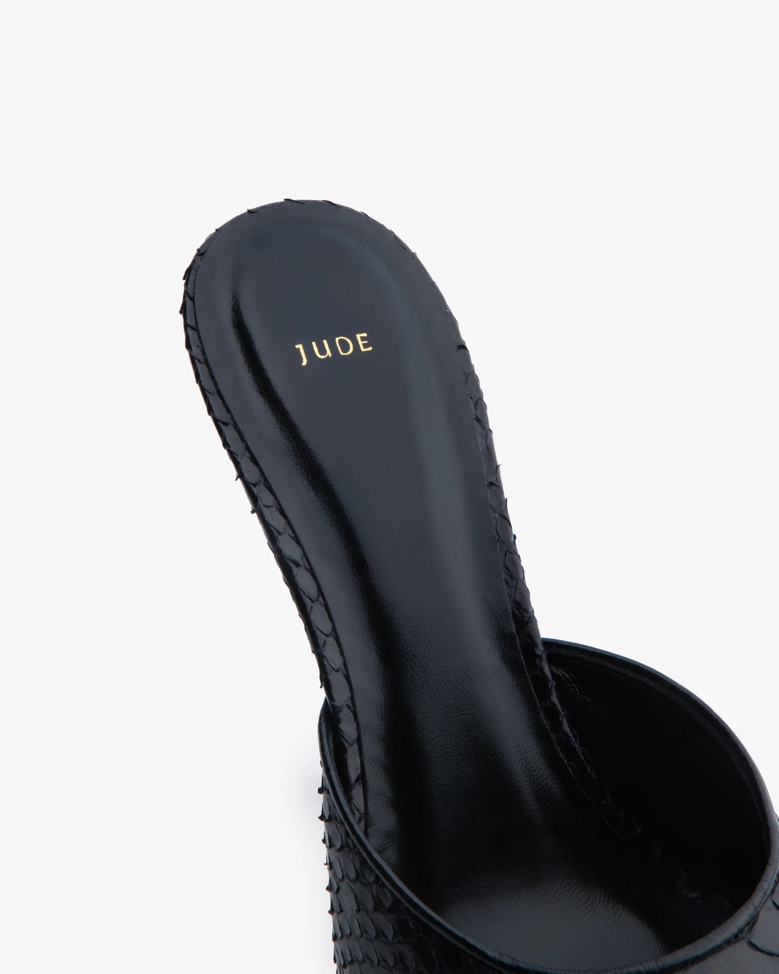 Date Mule Black Python Leather - Image 6