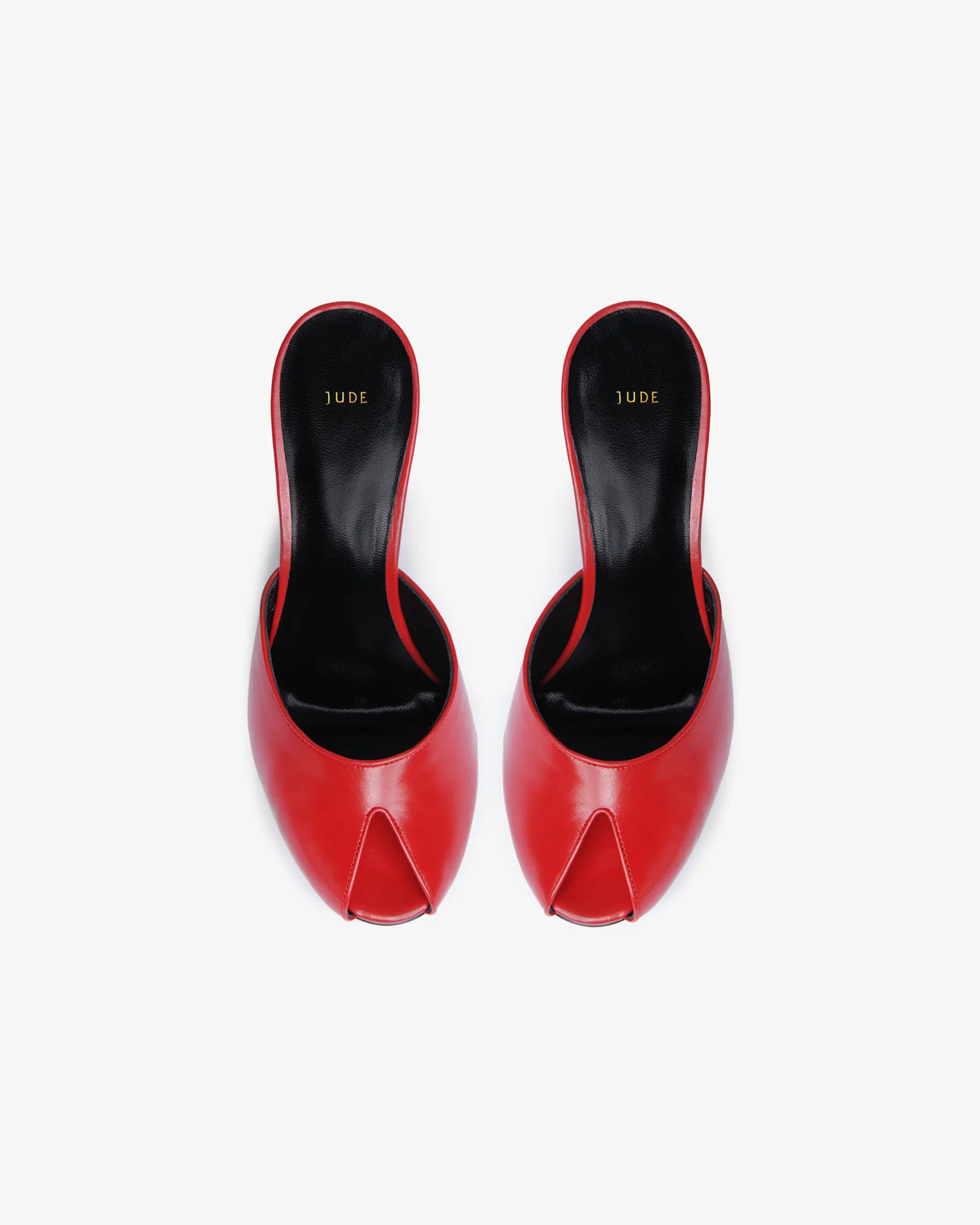 Date Mule in Red Creased Leather - Image 3