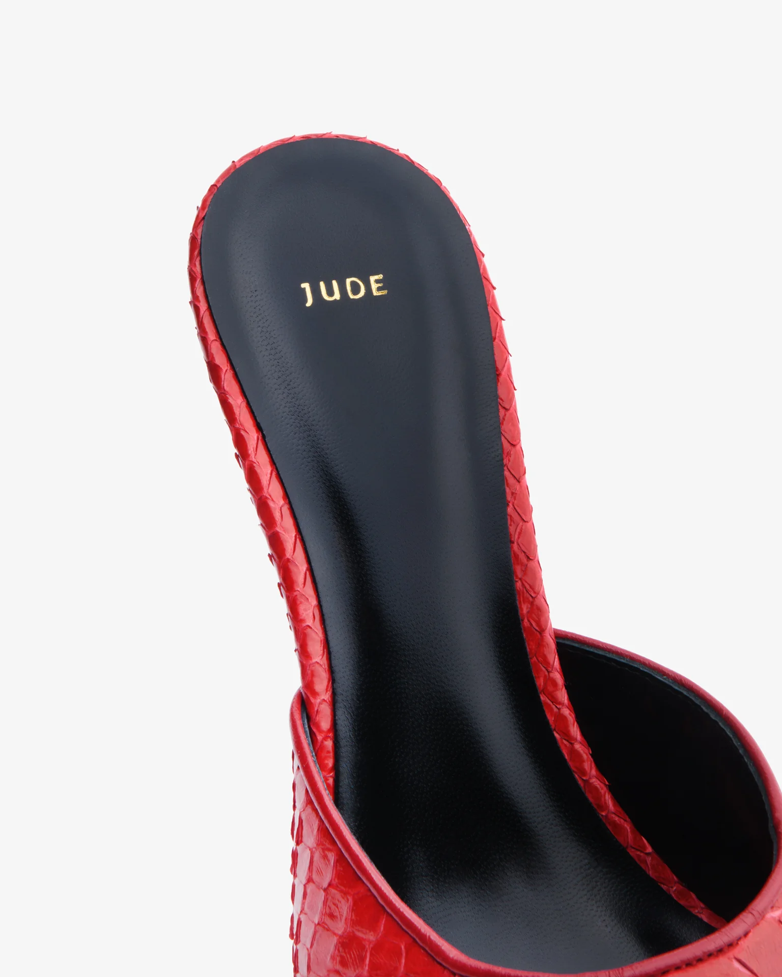 Date Mule Red Python Leather - Image 7
