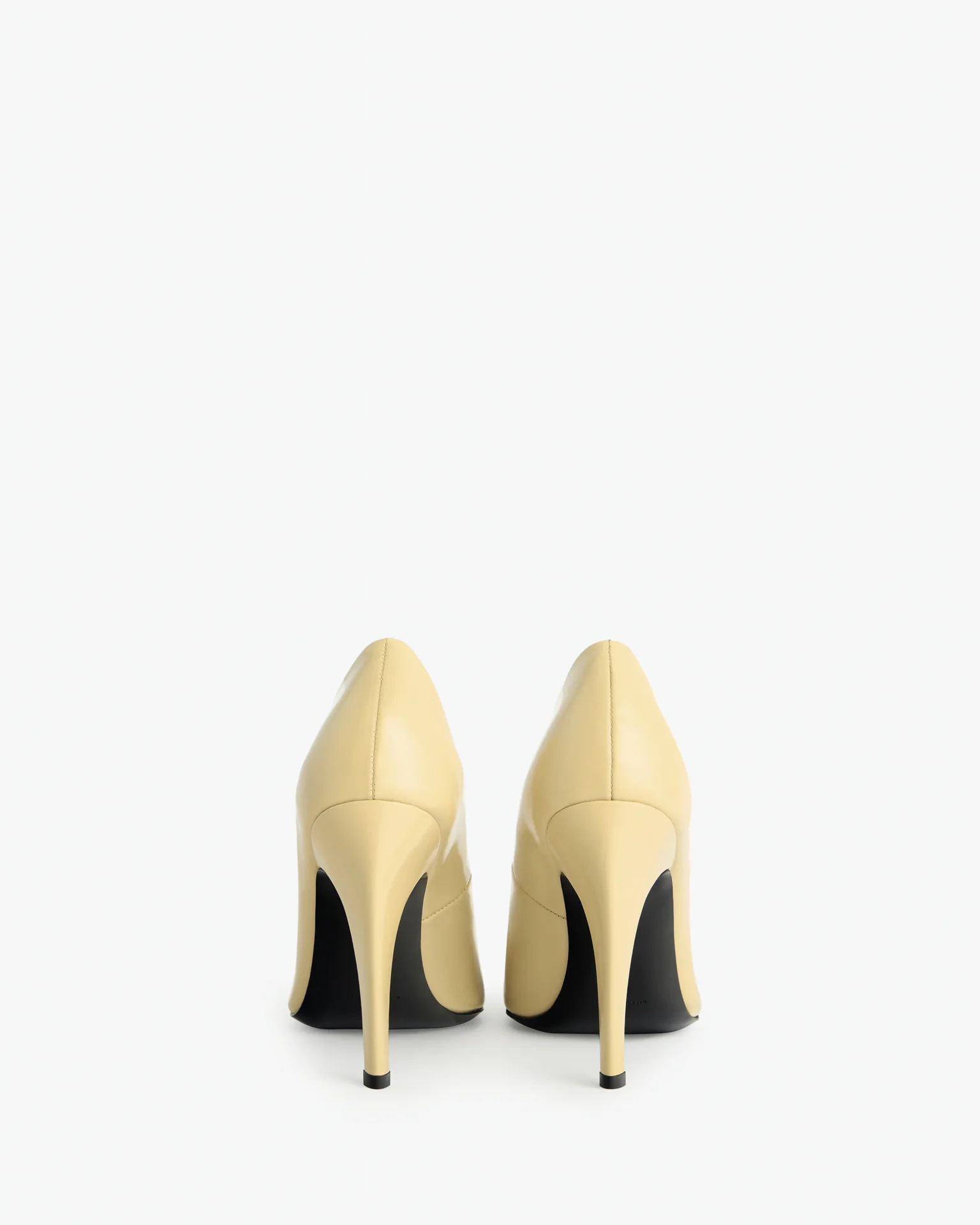 Fame Pump in Beige Brushed Leather - Image 4