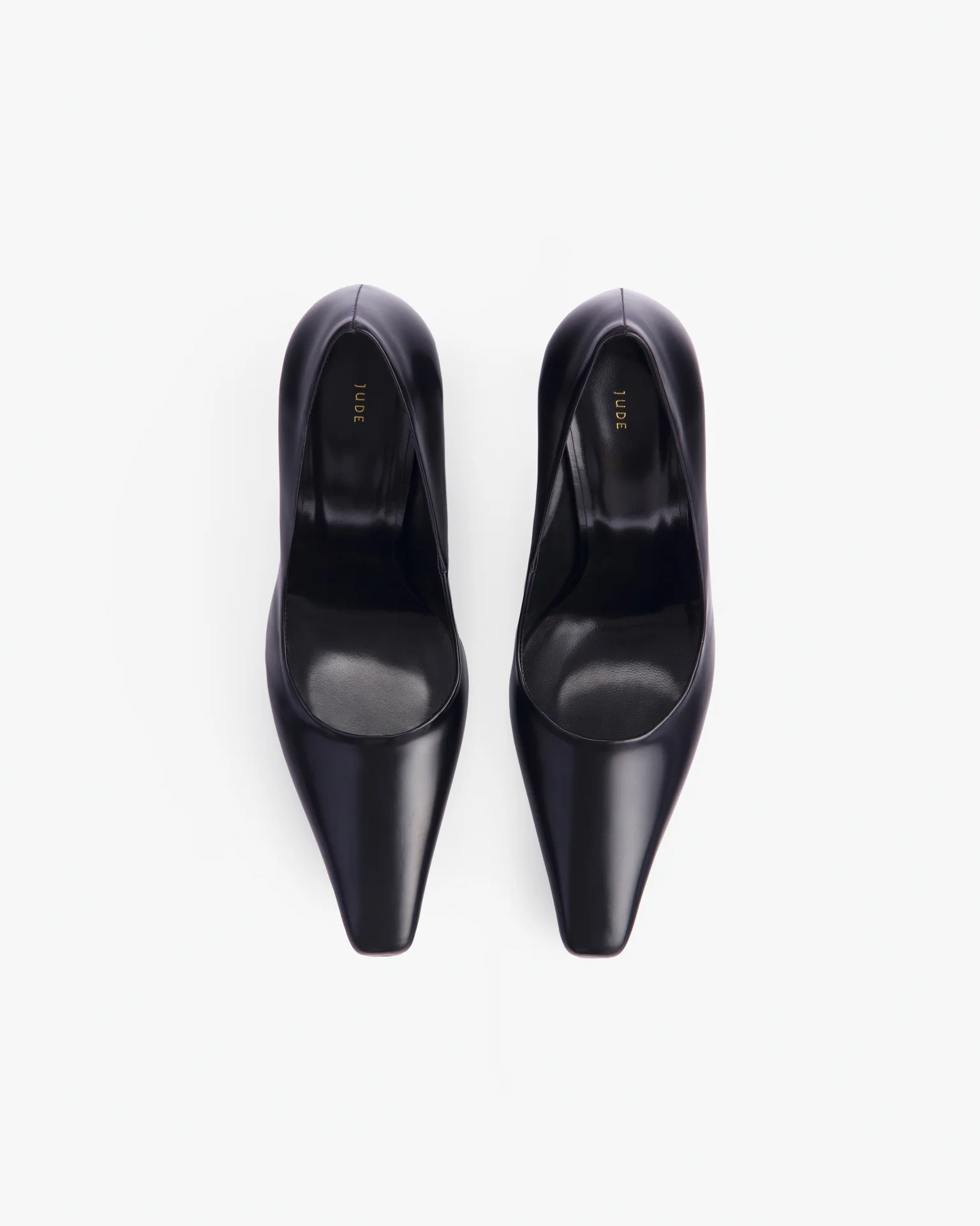 Fame Pump in Black Brushed Leather - Image 3