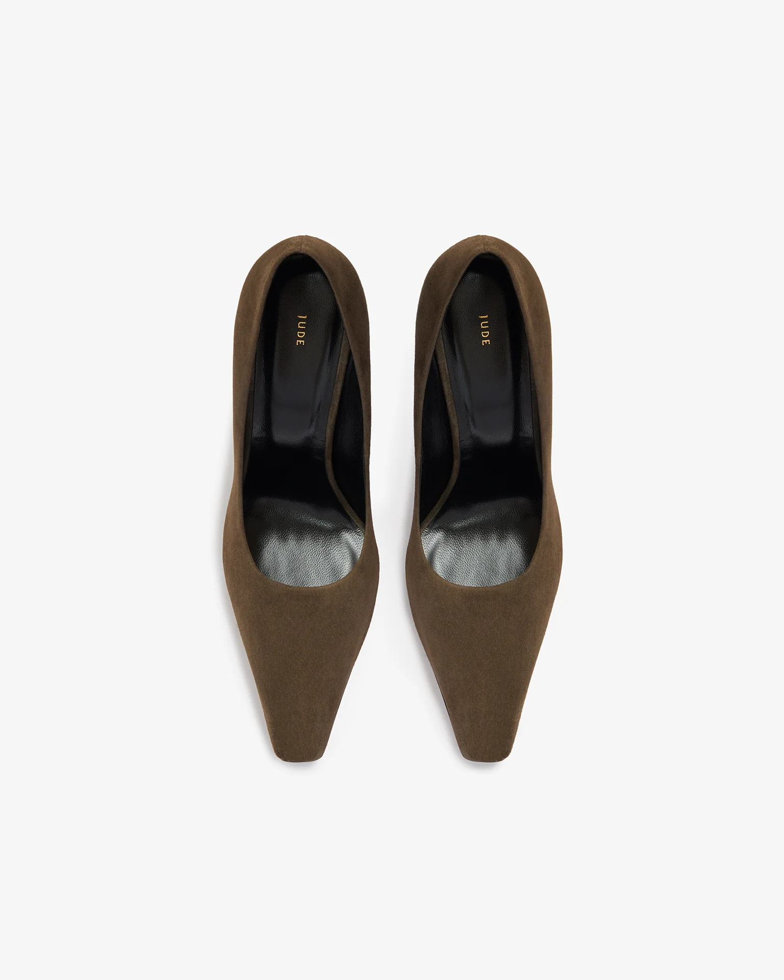 Fame Pump in Khaki Suede Leather - Image 4