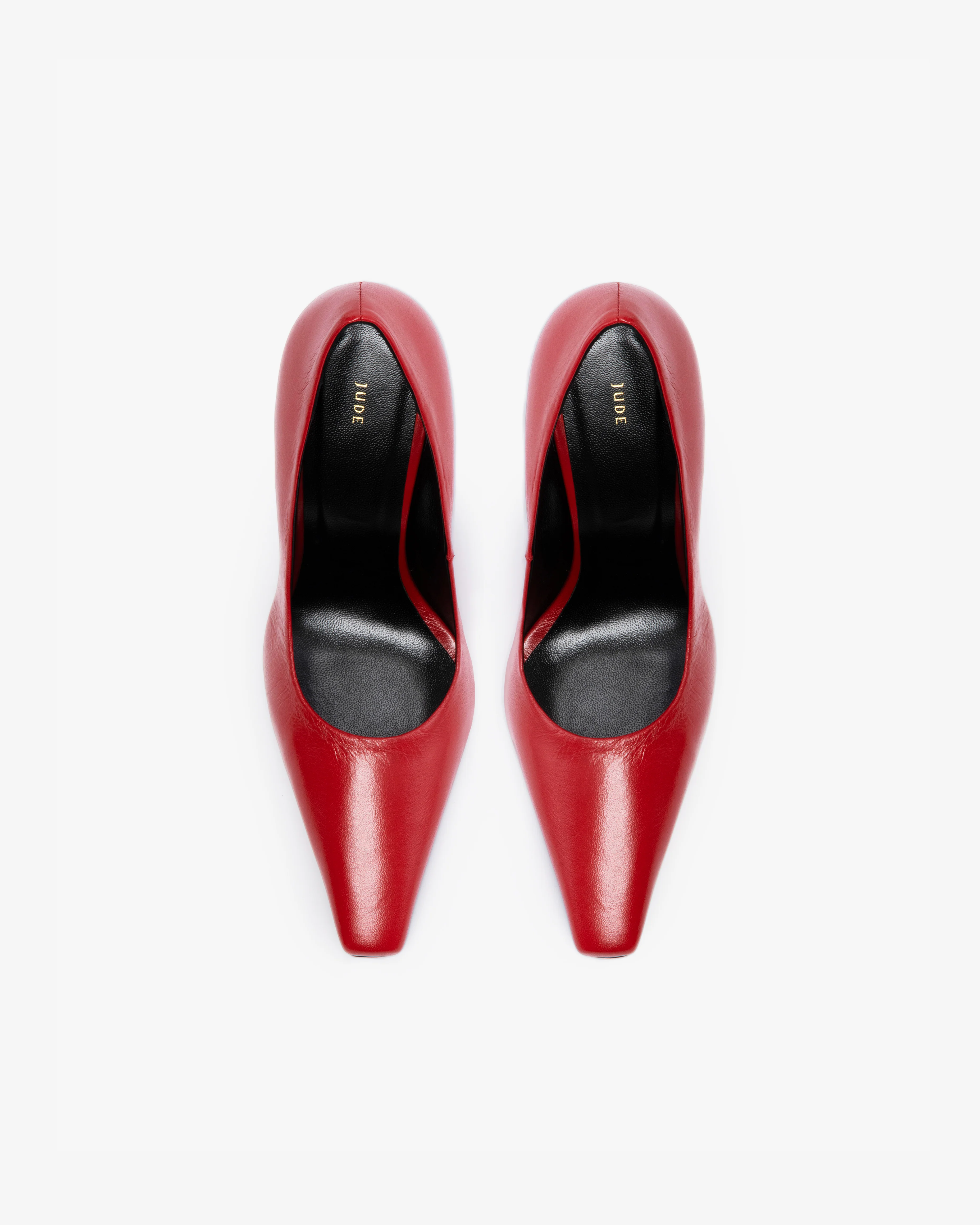 Fame Pump in Red Leather - Image 4