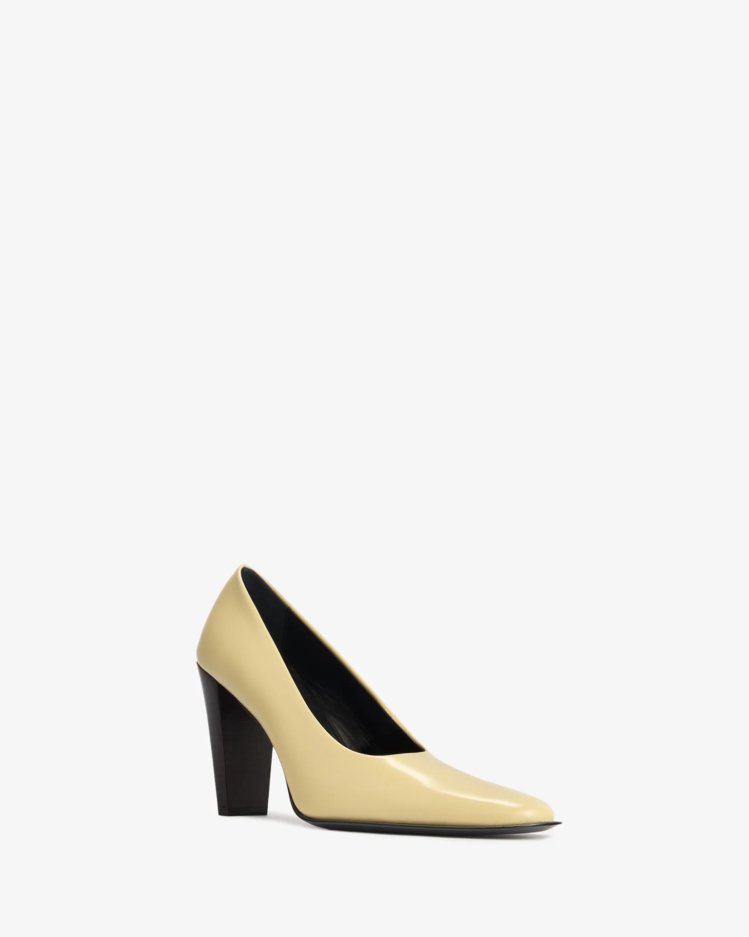 Fete Pump in Beige Brushed Leather - Image 4