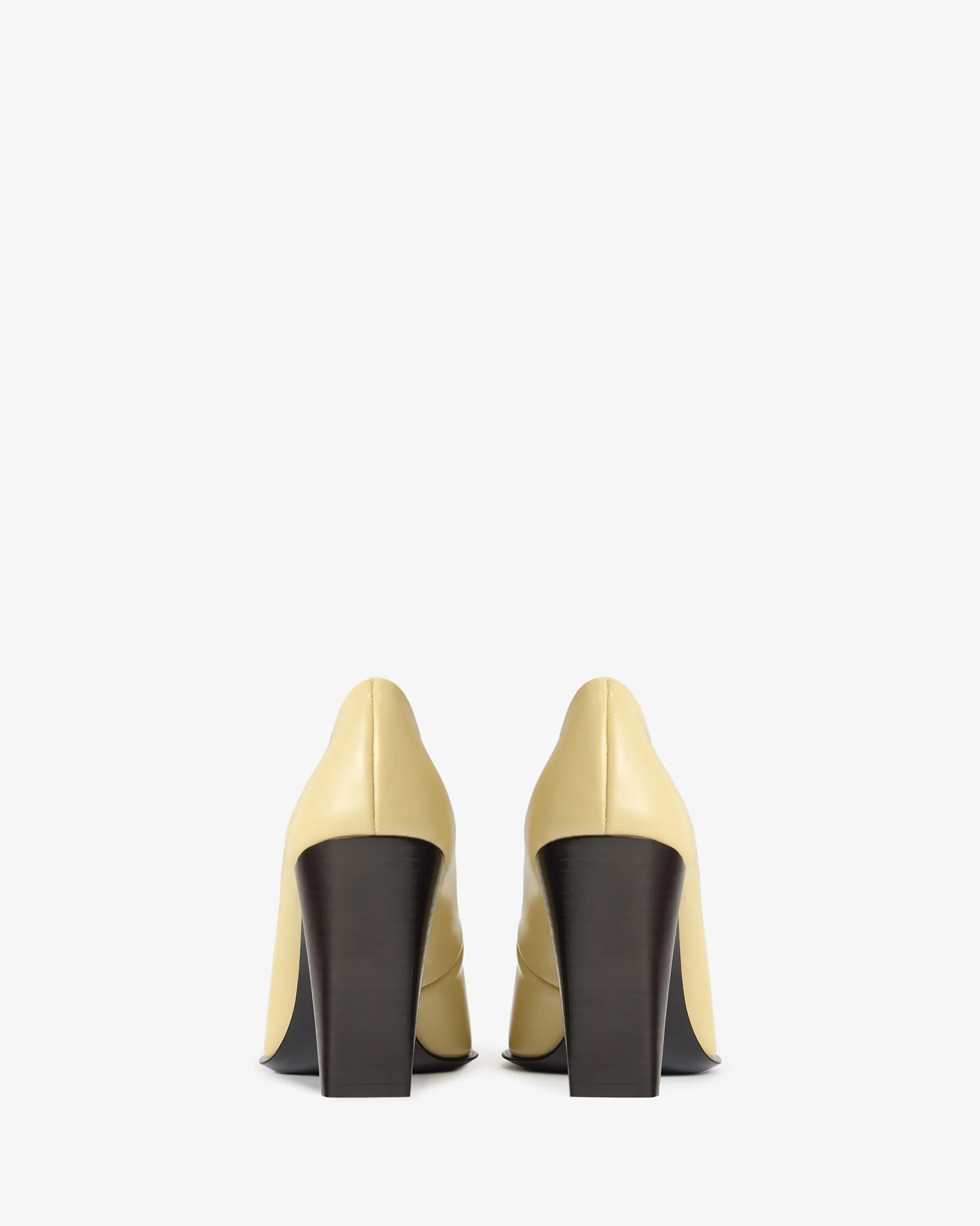 Fete Pump in Beige Brushed Leather - Image 6