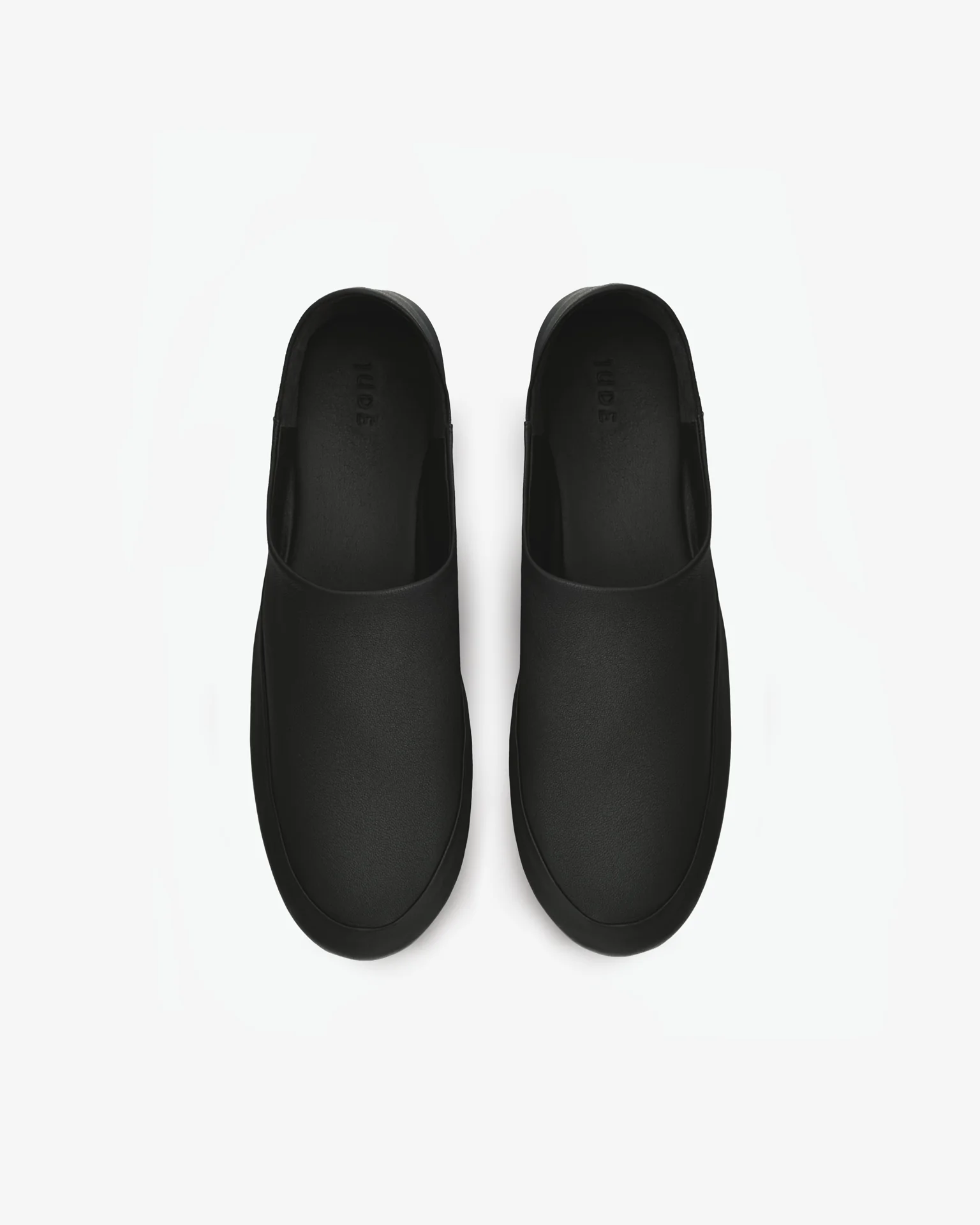 floor slipper in black leather - Image 3