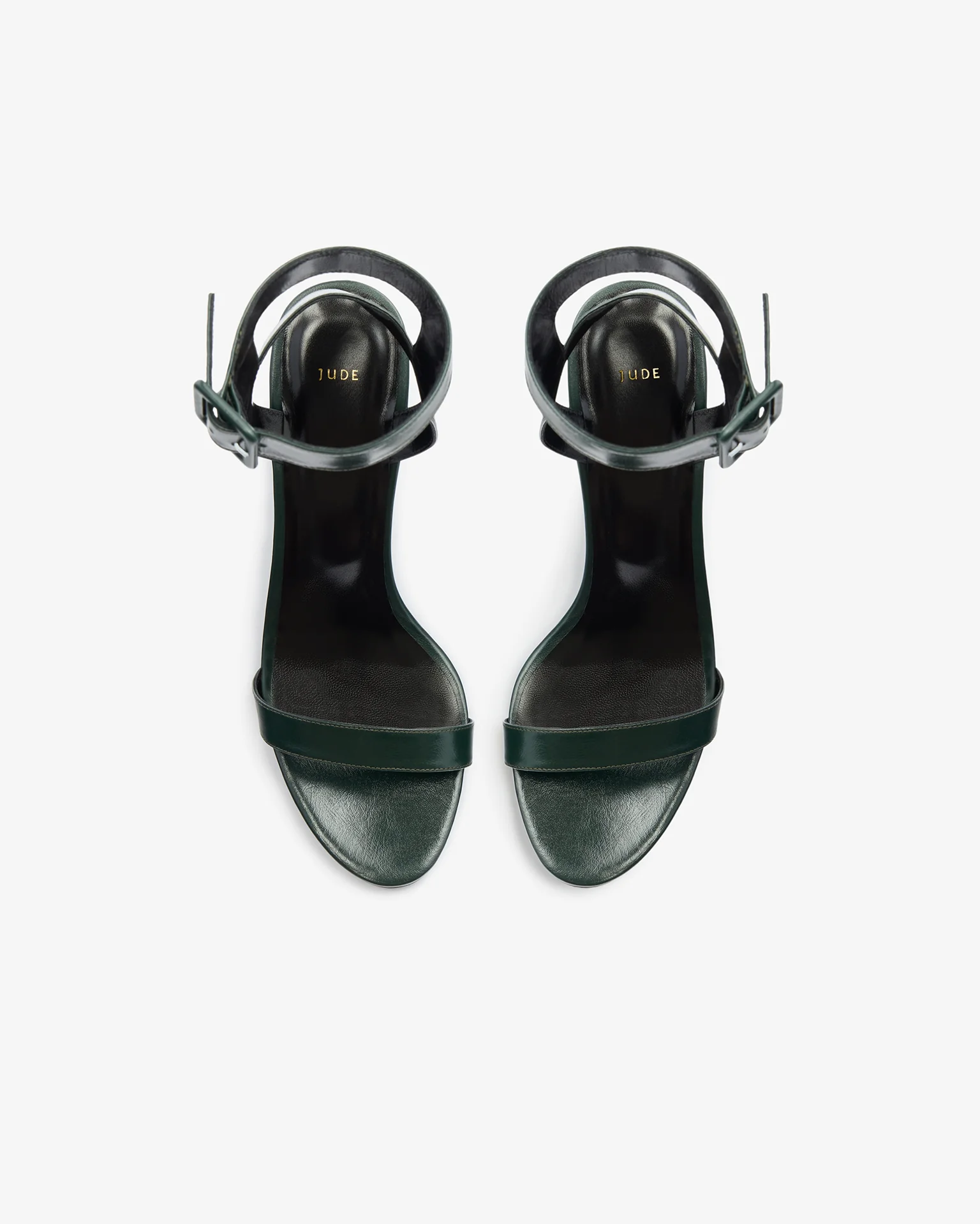 Fume Sandal in Forest Green Leather - Image 5