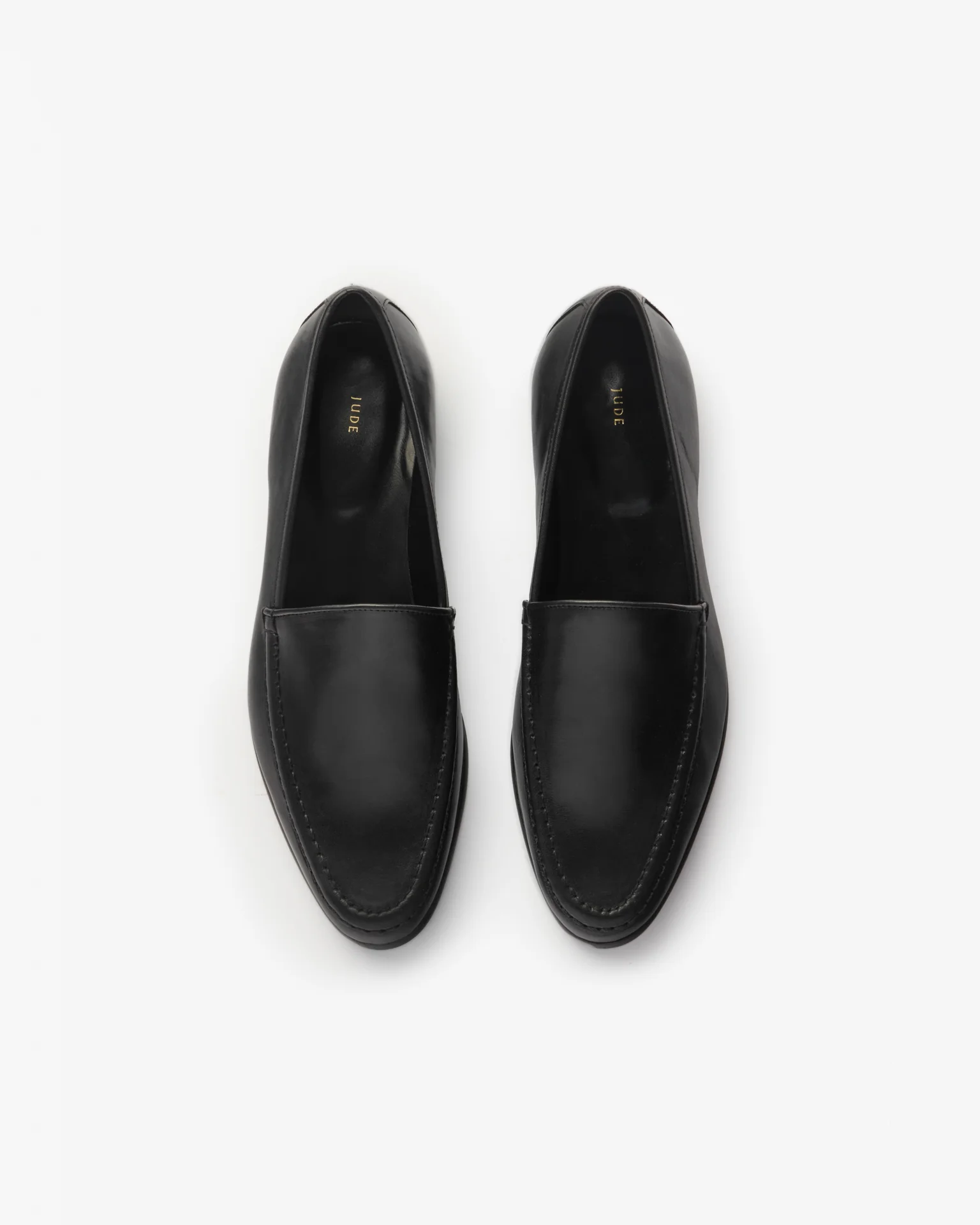 gomper loafer in black leather - Image 3