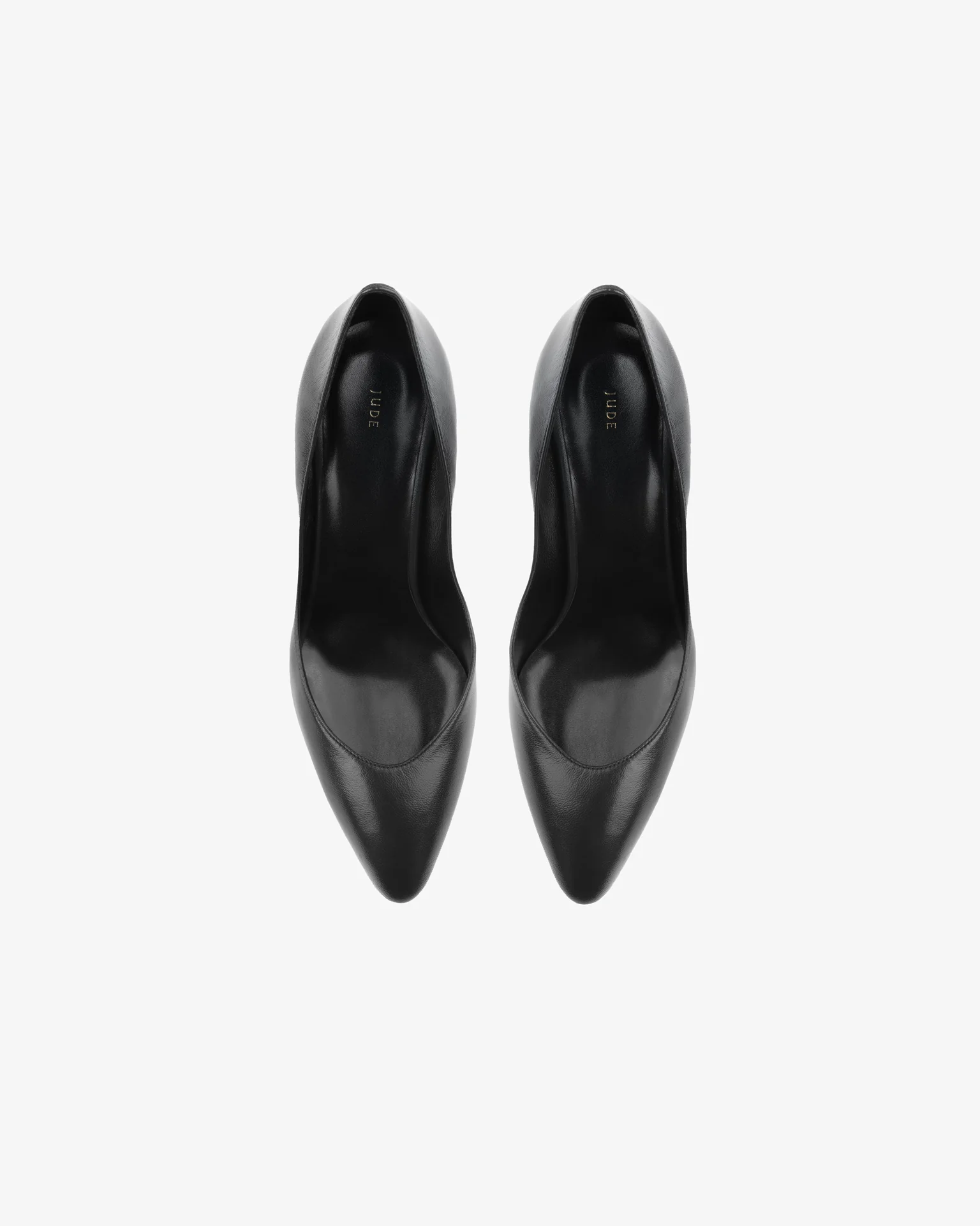 Haze Pump in Black Creased Leather - Image 3