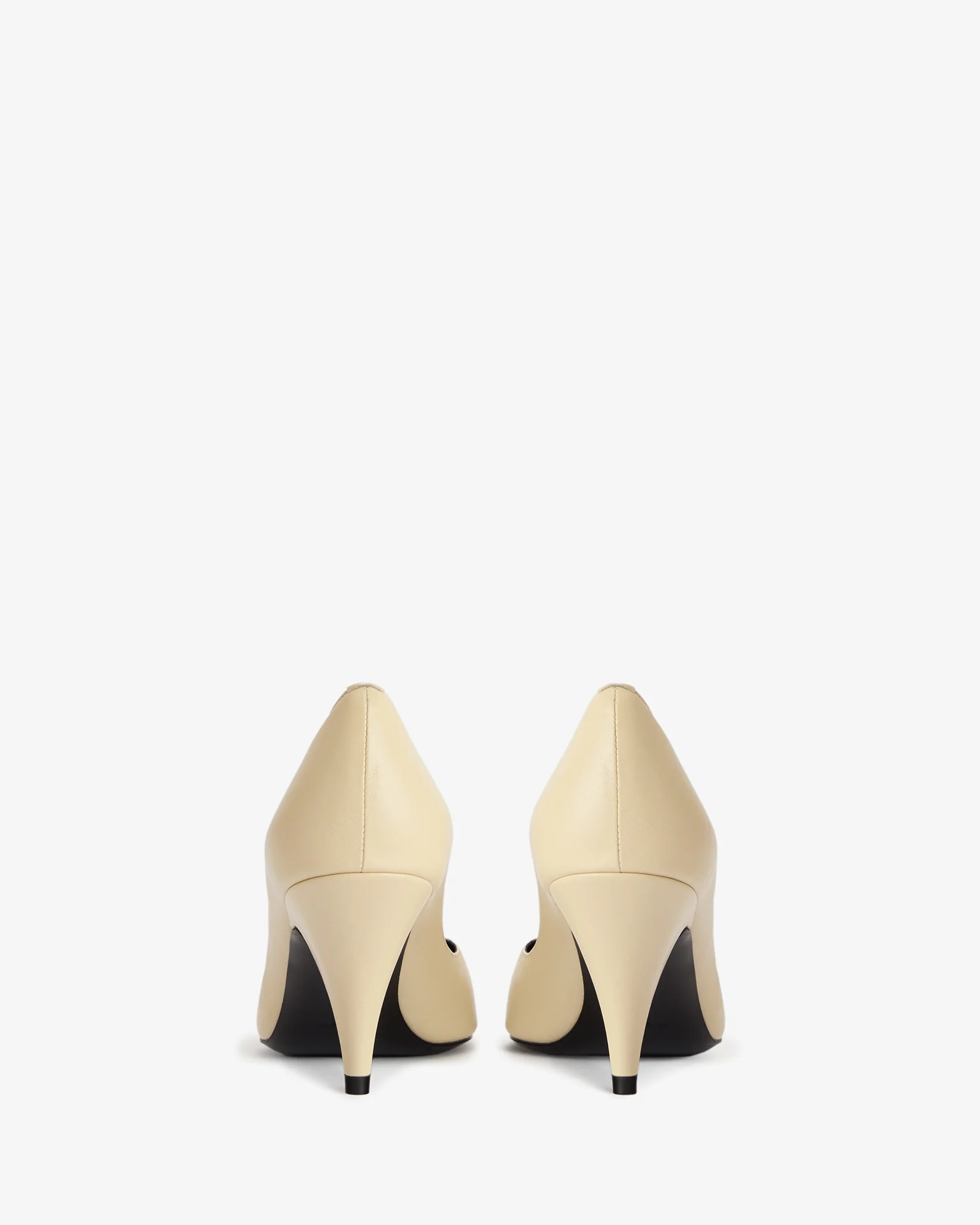 Haze Pump in Ivory Creased Leather - Image 4