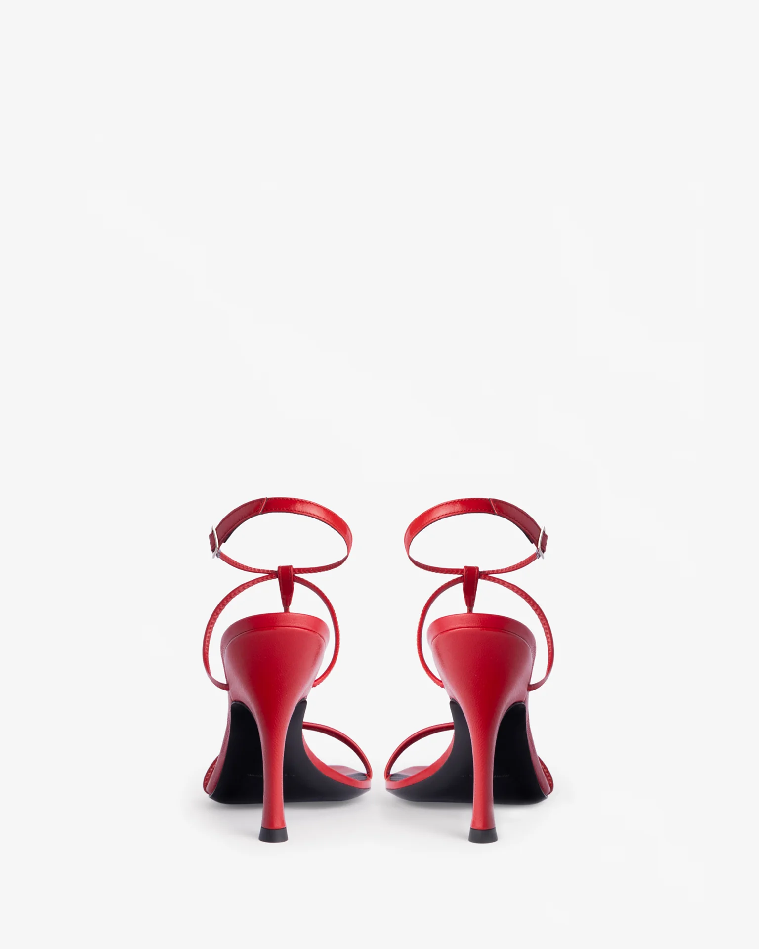Mixer Sandal in Red Leather - Image 4